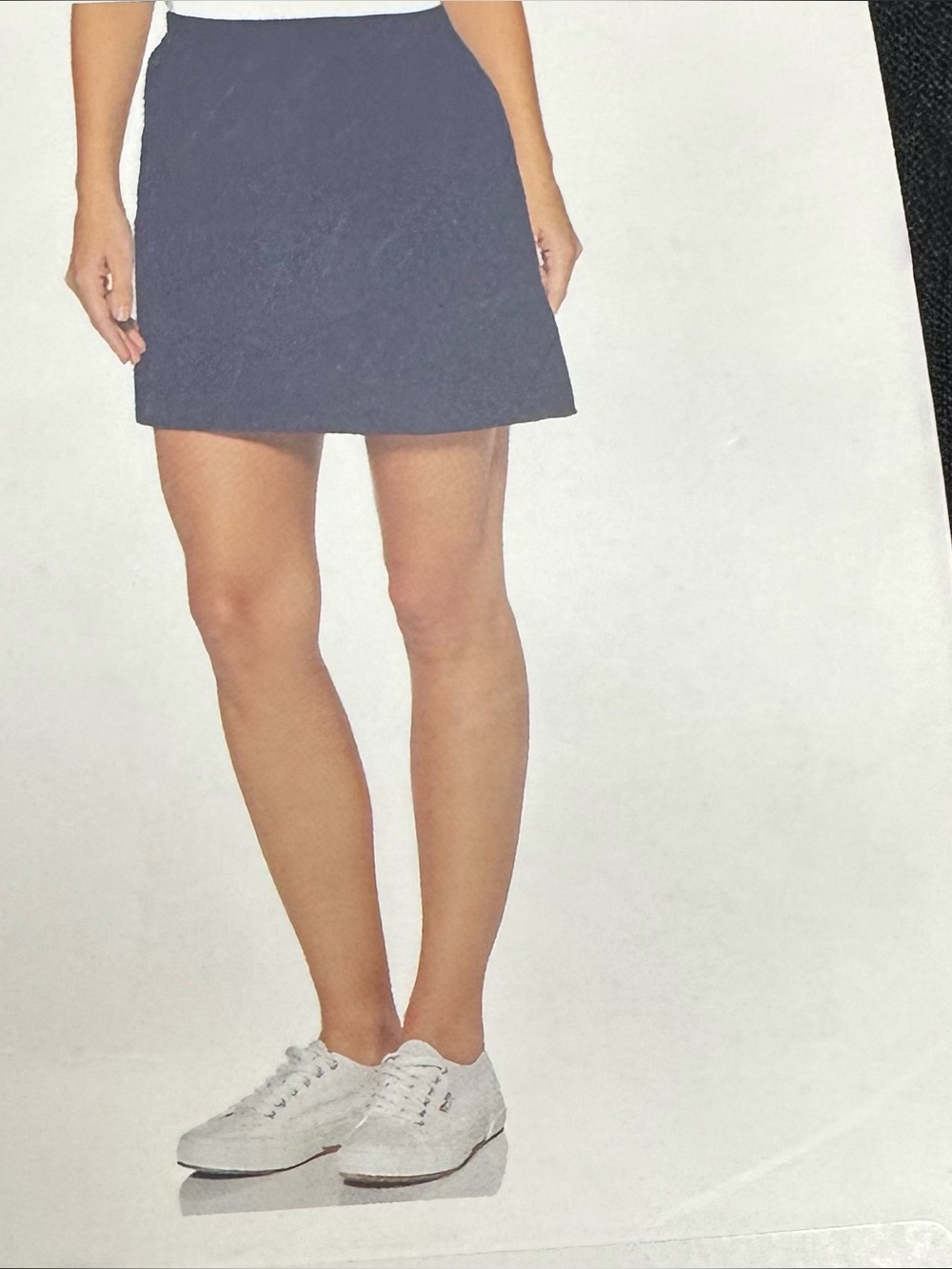 Rafaella women’s size large stretch skort black color new with tags
